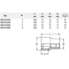 Отвёрточная насадка № 4 для винтов PHILLIPS-RECESS HE-00025320483 HEYCO