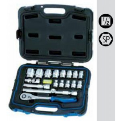 Набор торцовых головок 1/2" (18 предметов) HE-50851301583 HEYCO