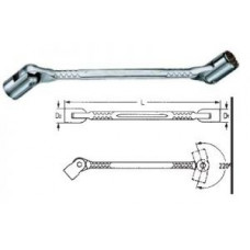 Двусторонний шарнирный торцевой ключ 5/8 x 11/16 HE-00493662782 HEYCO